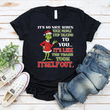 It’s So Nice When Toxic People Stop Talking to You… It’s Like the Trash Took Itself Out T-Shirt