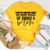 I Saw My Shadow Today Six More Weeks of Being a Bitch T-Shirt
