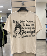 If You Think I'm Rude You Should Meet The Voice In My Head She's Unhinged And Has Zero Filter T-Shirt